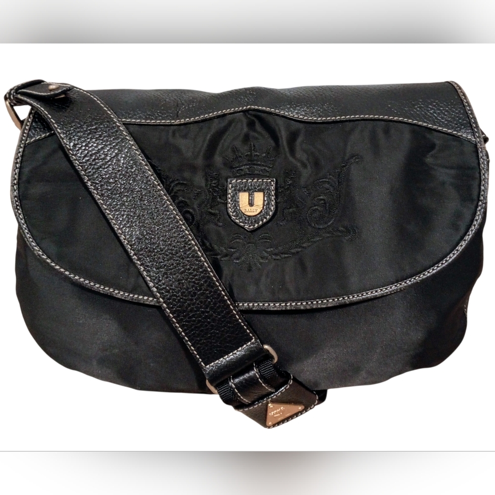 Bally "U Collection" Messenger Tote Bag